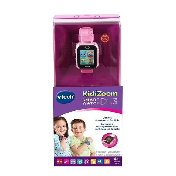 V-Tech Kidizoom Smart Watch DX3 for Kids in Pink - Picture 3 of 6